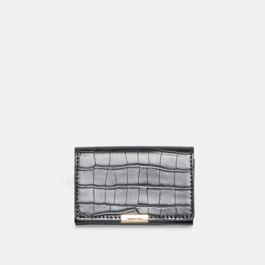 Mini-Me Grey Croco Stella Wallet - Dolce Vita