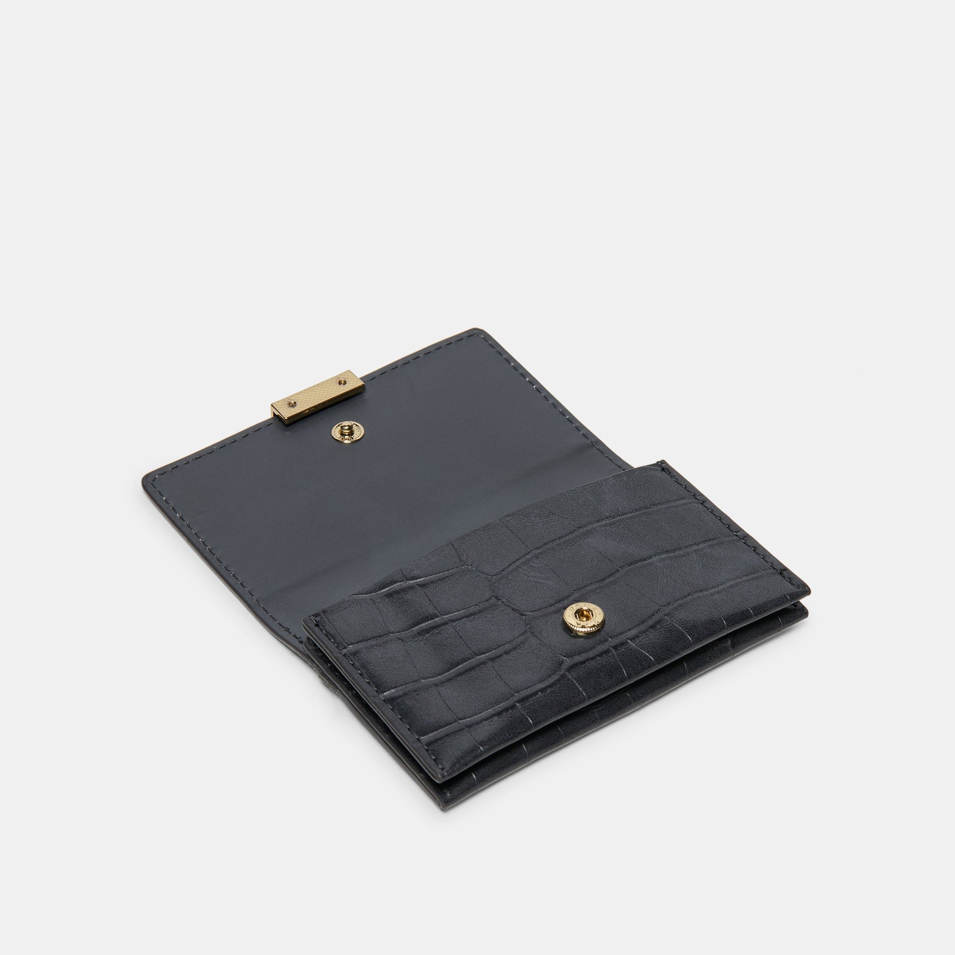 Mini-Me Grey Croco Stella Wallet - Dolce Vita