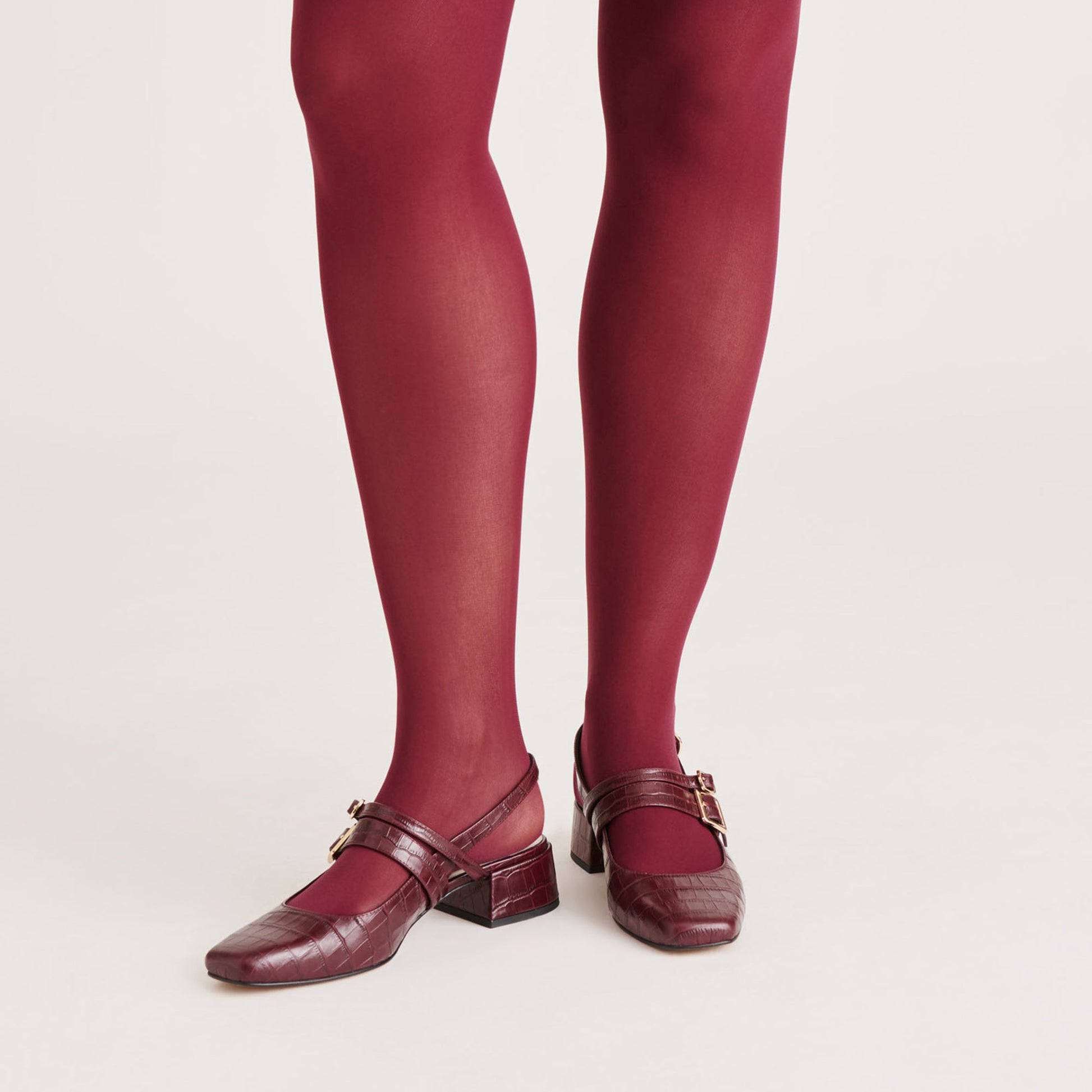 2-Pack Cherry Black Solid Tights - Dolce Vita