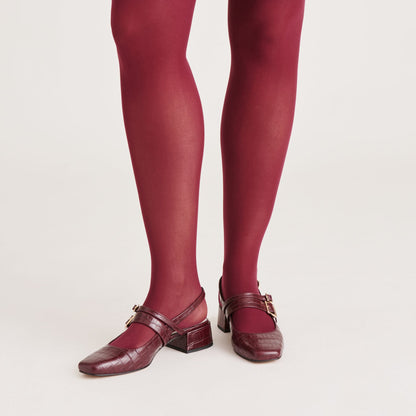 2-Pack Cherry Black Solid Tights - Dolce Vita