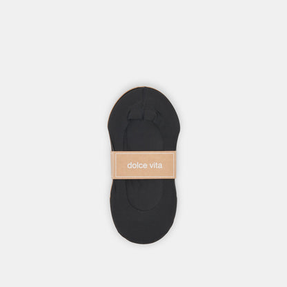 NO SHOW SOCKS 5 PACK TAN BLACK - Dolce Vita