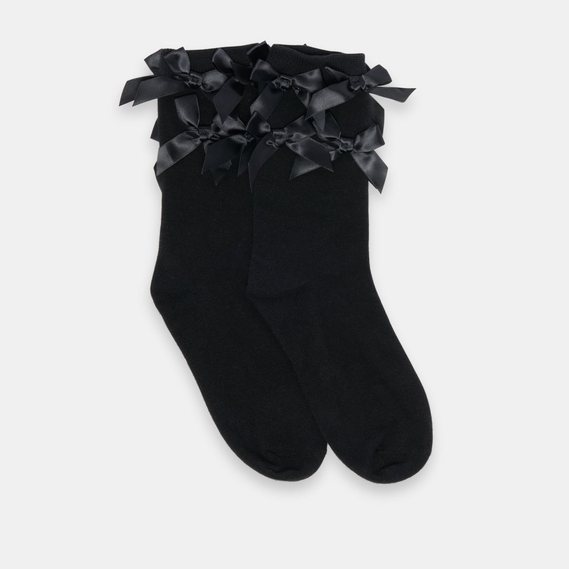 Mulit Bow Black Crew Socks - Dolce Vita