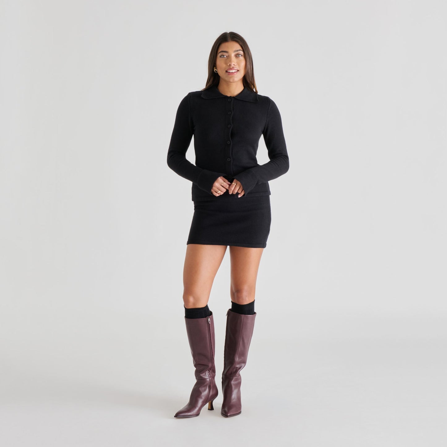 Knee High Black Socks - Dolce Vita