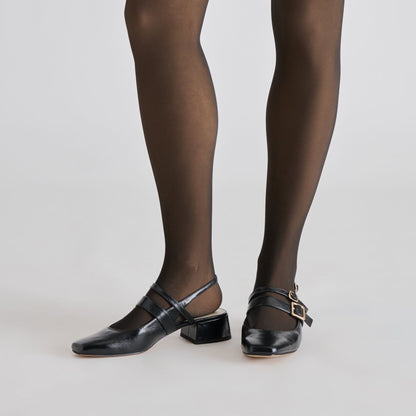 SHEER ILLUSION THERMAL TIGHTS BLACK - Dolce Vita