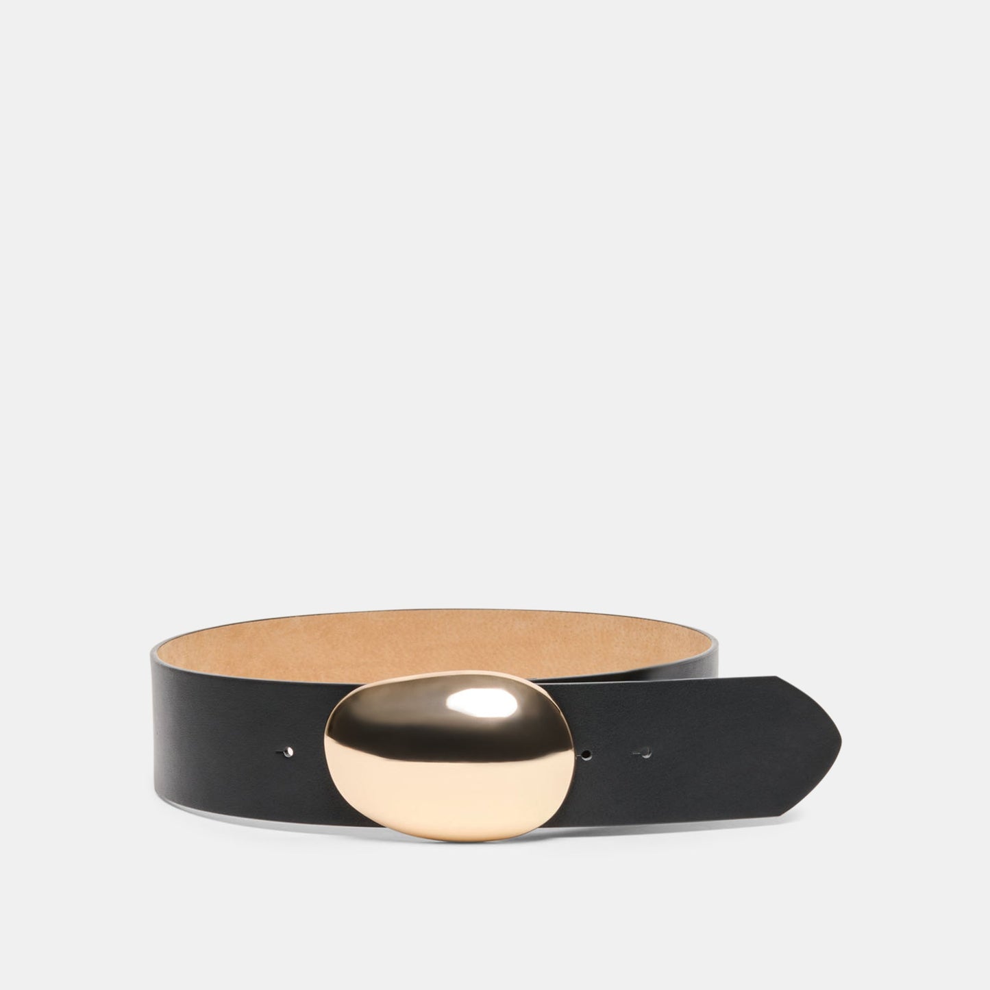 Bubble Black Gold Buckle Belt - Dolce Vita