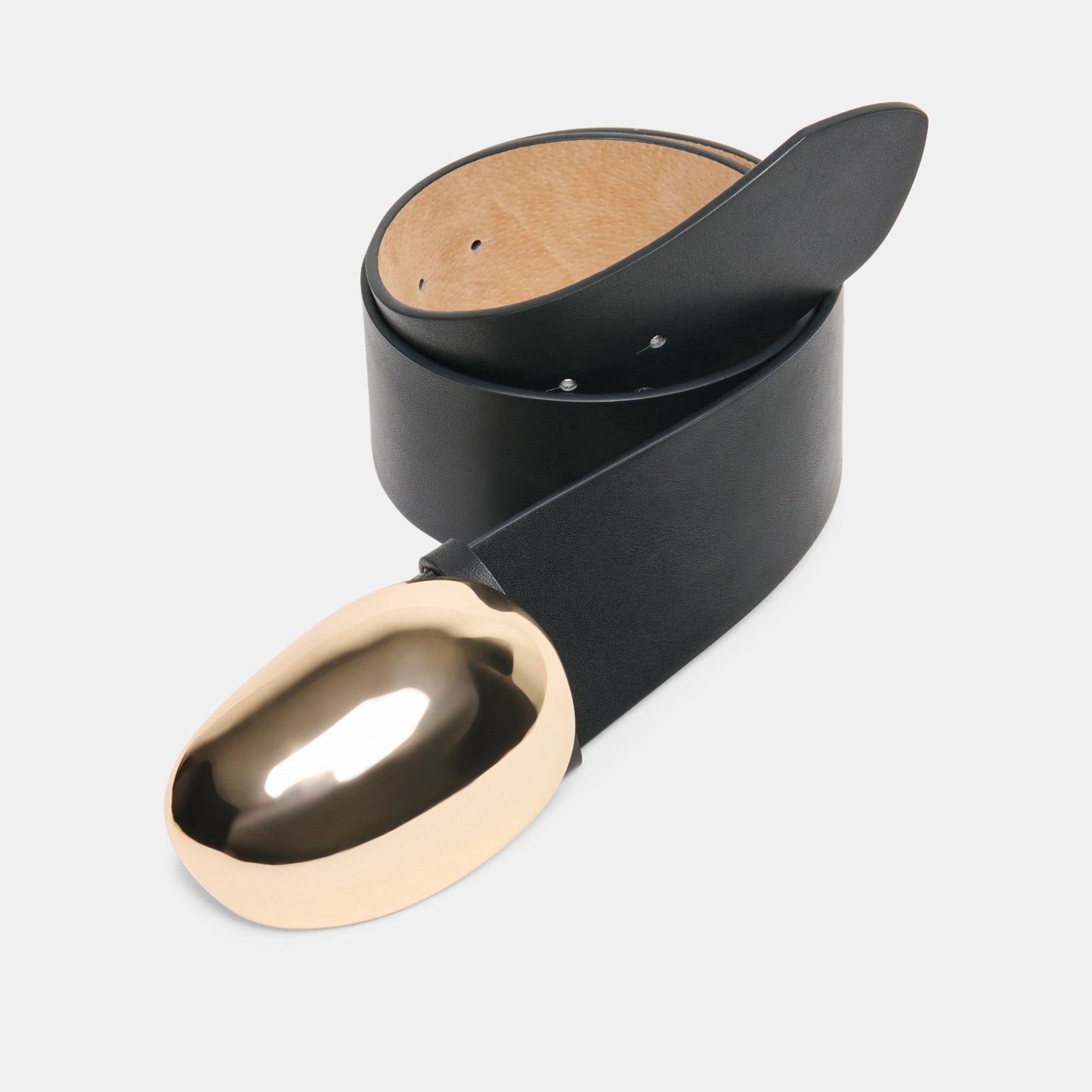 Bubble Black Gold Buckle Belt - Dolce Vita
