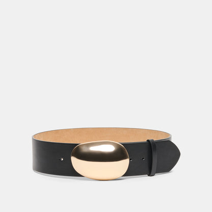 Bubble Black Gold Buckle Belt - Dolce Vita