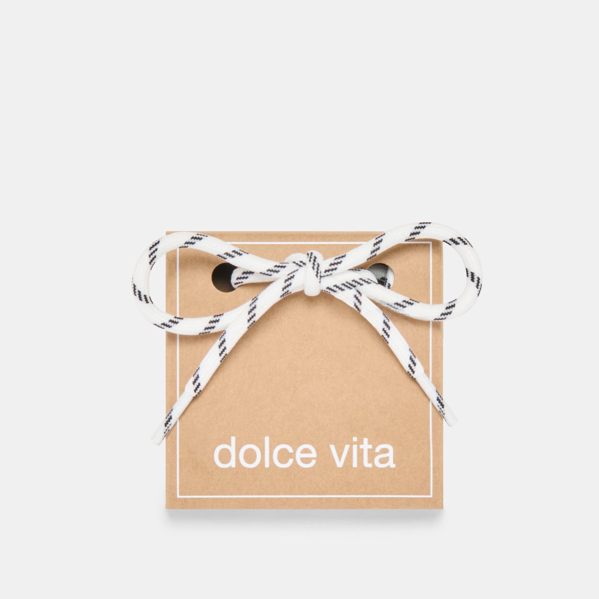 TICK MARK CORD LACE WHITE MULTI - Dolce Vita