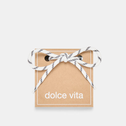 TICK MARK CORD LACE WHITE MULTI - Dolce Vita