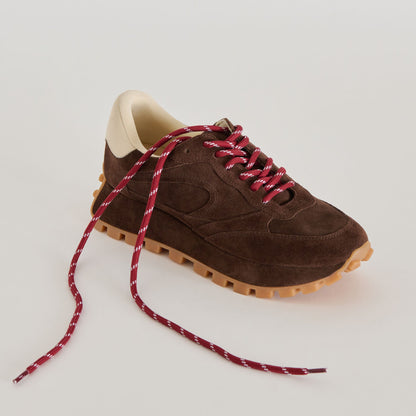 TICK MARK CORD LACE BURGUNDY MULTI - Dolce Vita