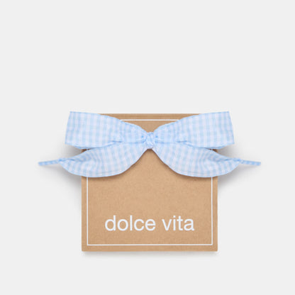 GINGHAM LACE BLUE MULTI - Dolce Vita