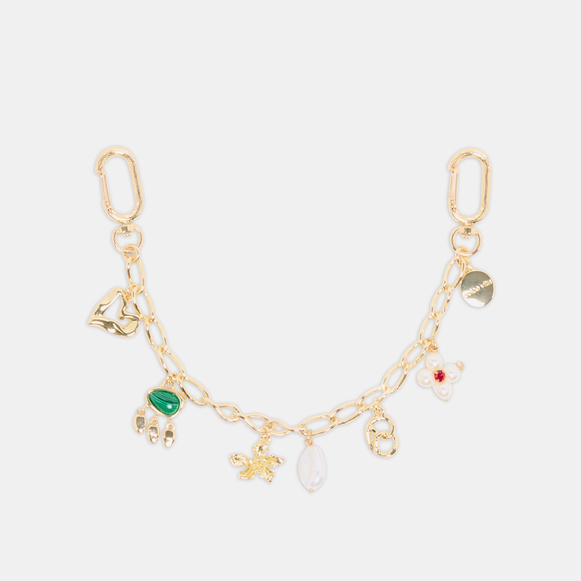 Pearl Gold Chain Bag Charm - Dolce Vita