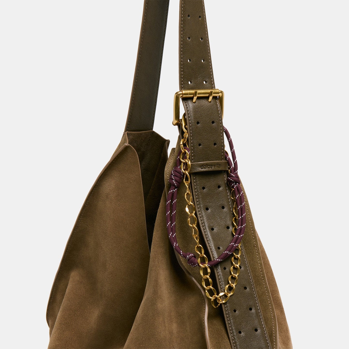 Rope + Chain Burgundy Multi Bag Charm - Dolce Vita