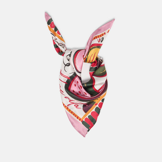 Fruit Pink Multi Scarf - Dolce Vita