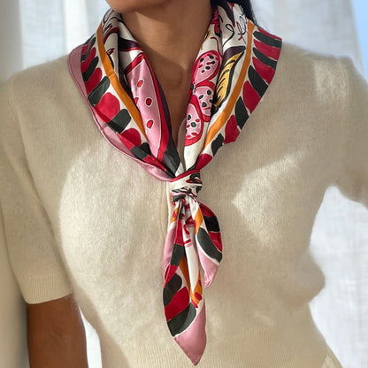 Fruit Pink Multi Scarf - Dolce Vita