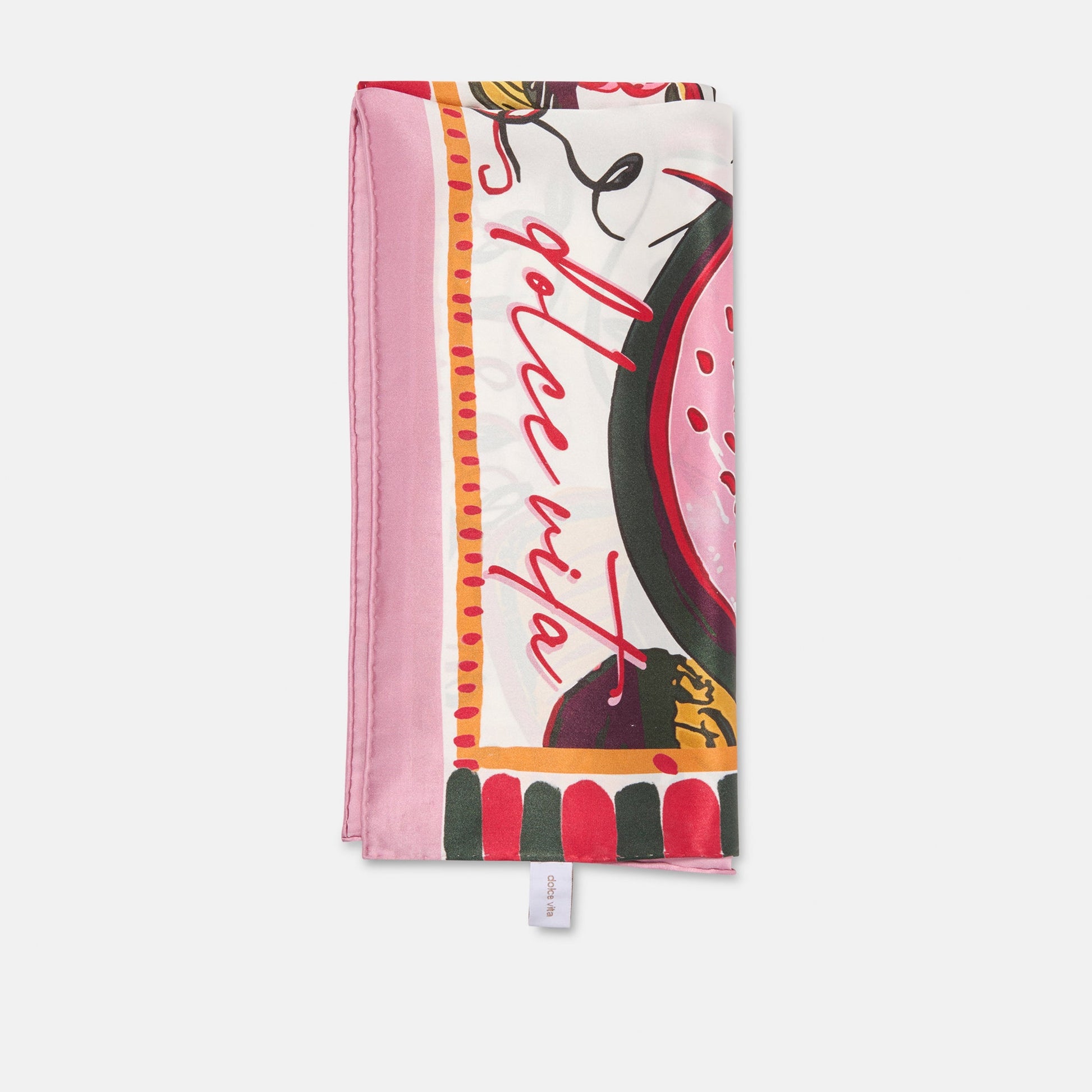 Fruit Pink Multi Scarf - Dolce Vita