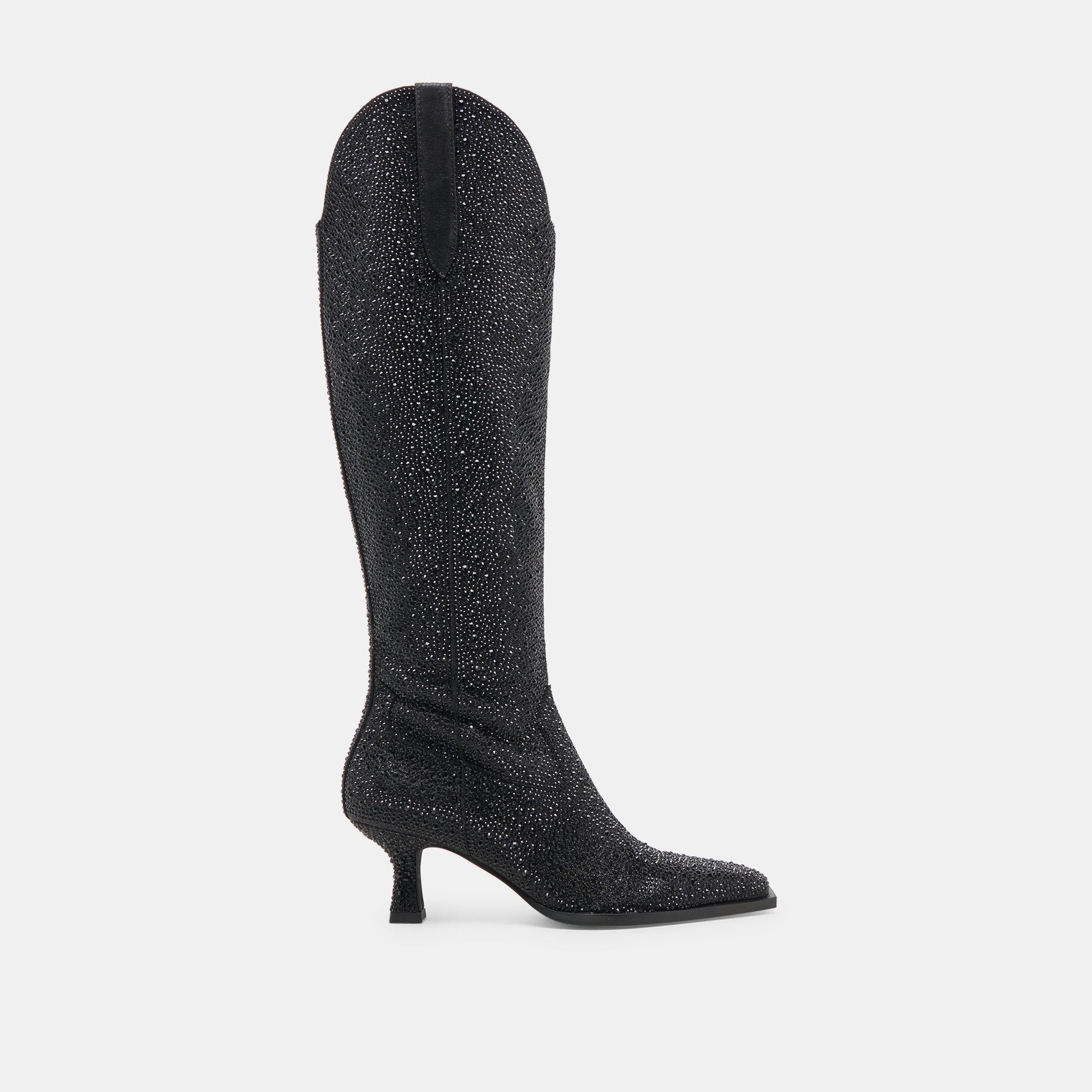 ARIANA CRYSTAL BOOTS BLACK METALLIC CRYSTAL - Dolce Vita