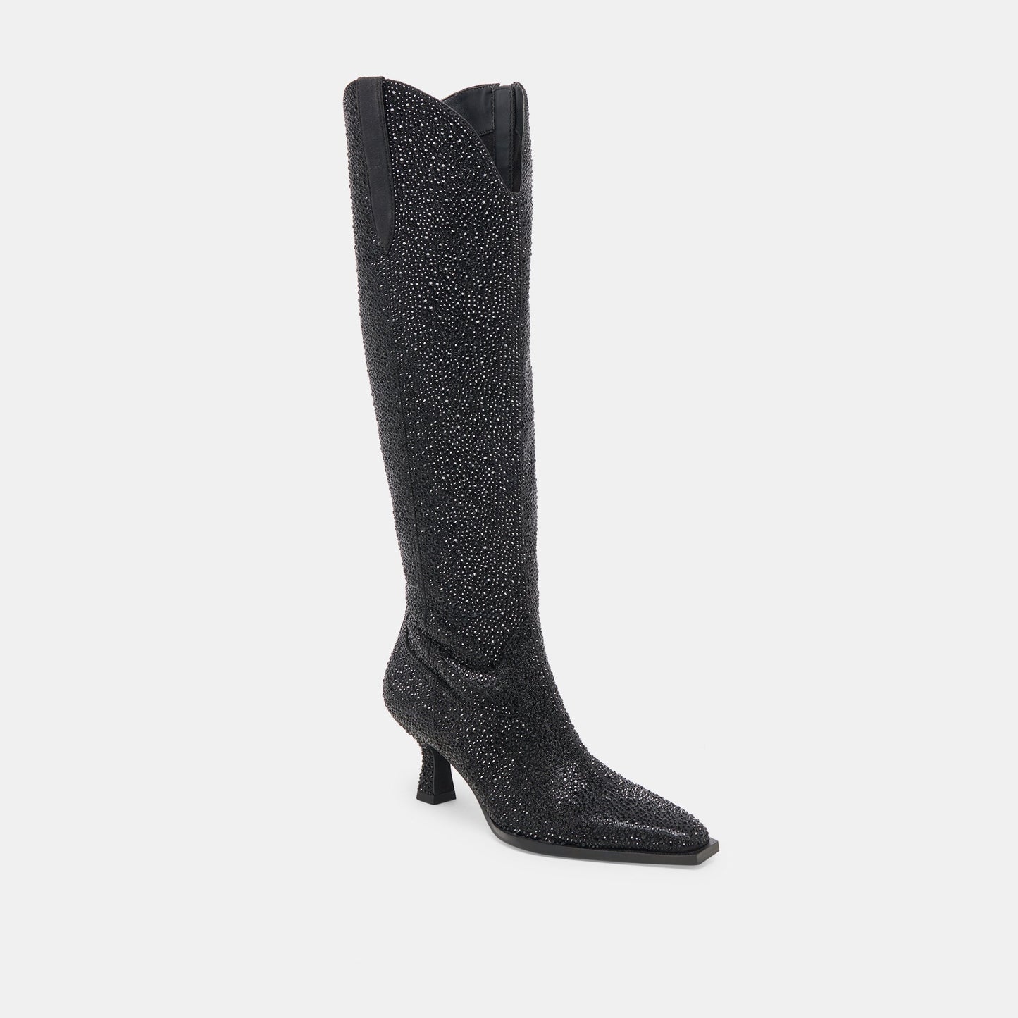 ARIANA CRYSTAL BOOTS BLACK METALLIC CRYSTAL - Dolce Vita