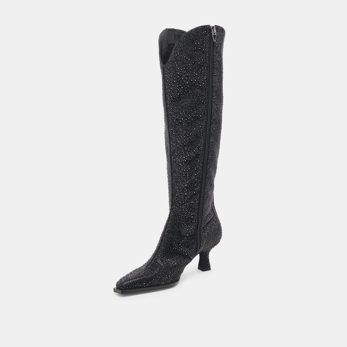 ARIANA CRYSTAL BOOTS BLACK METALLIC CRYSTAL - Dolce Vita