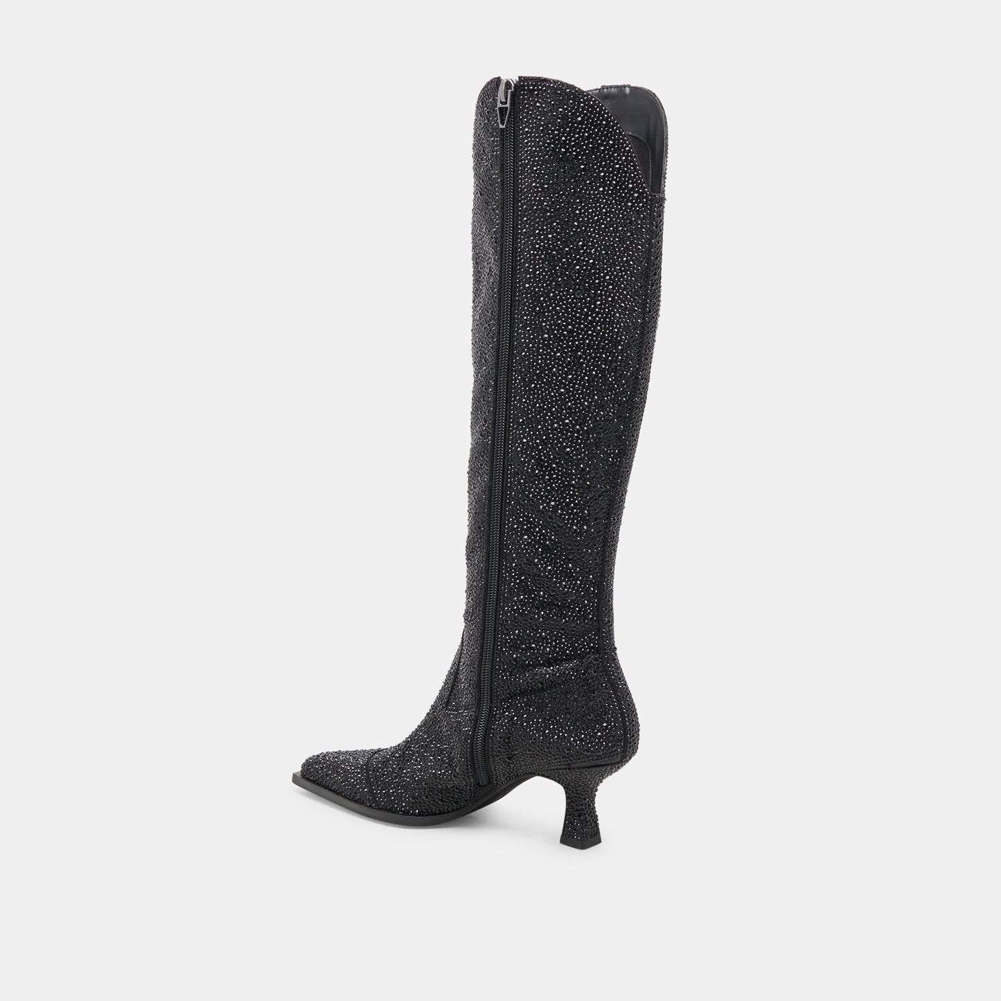 ARIANA CRYSTAL BOOTS BLACK METALLIC CRYSTAL - Dolce Vita