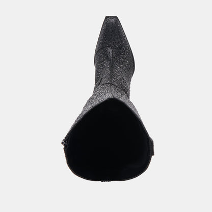ARIANA CRYSTAL BOOTS BLACK METALLIC CRYSTAL - Dolce Vita