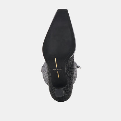 ARIANA CRYSTAL BOOTS BLACK METALLIC CRYSTAL - Dolce Vita