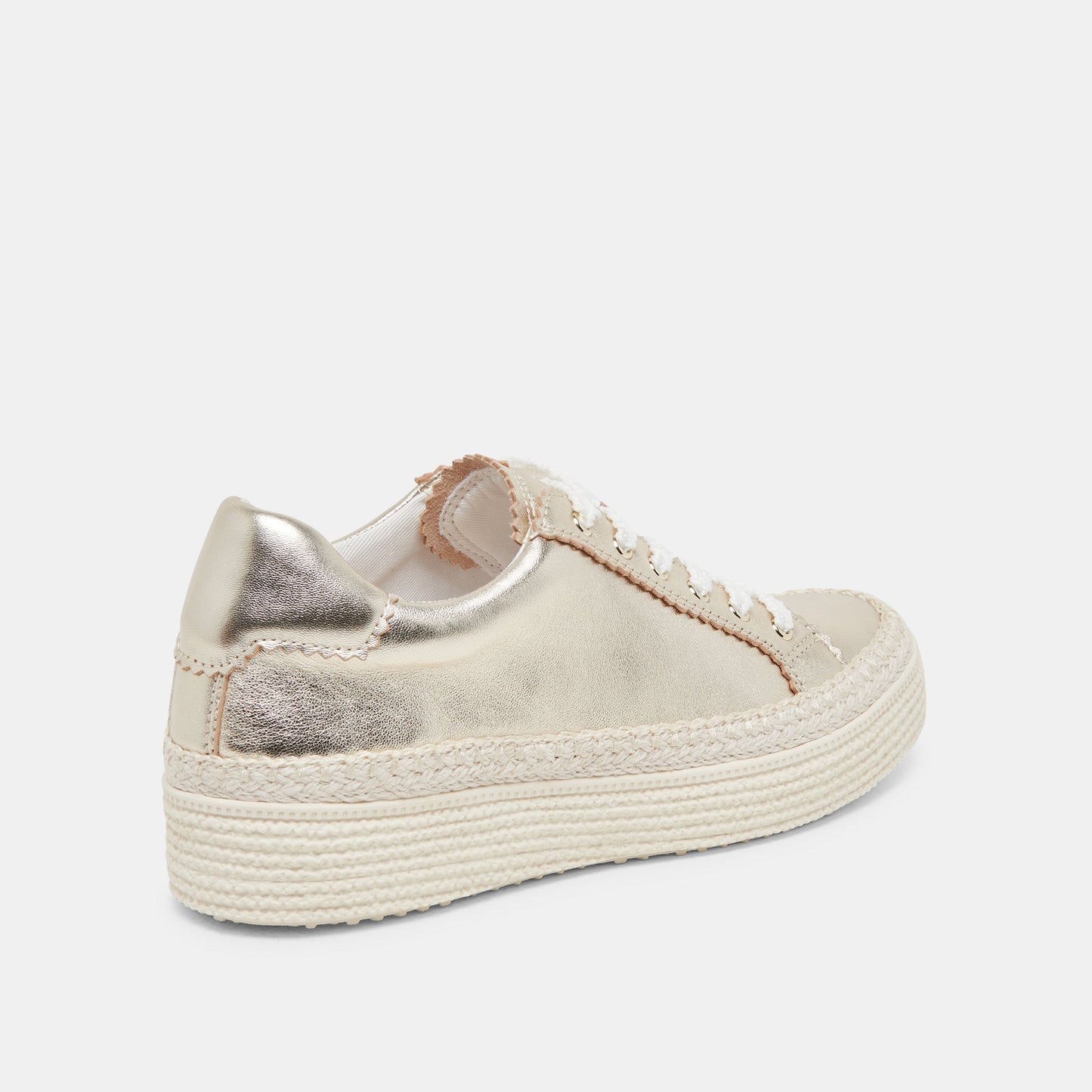 LENNIX SNEAKERS LIGHT GOLD METALLIC LEATHER - Dolce Vita