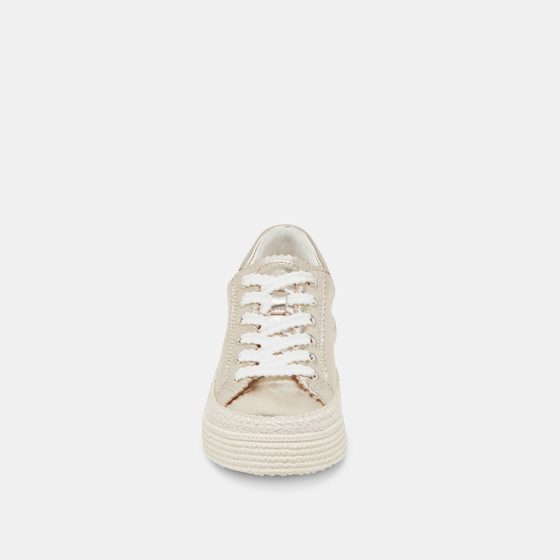 LENNIX SNEAKERS LIGHT GOLD METALLIC LEATHER - Dolce Vita