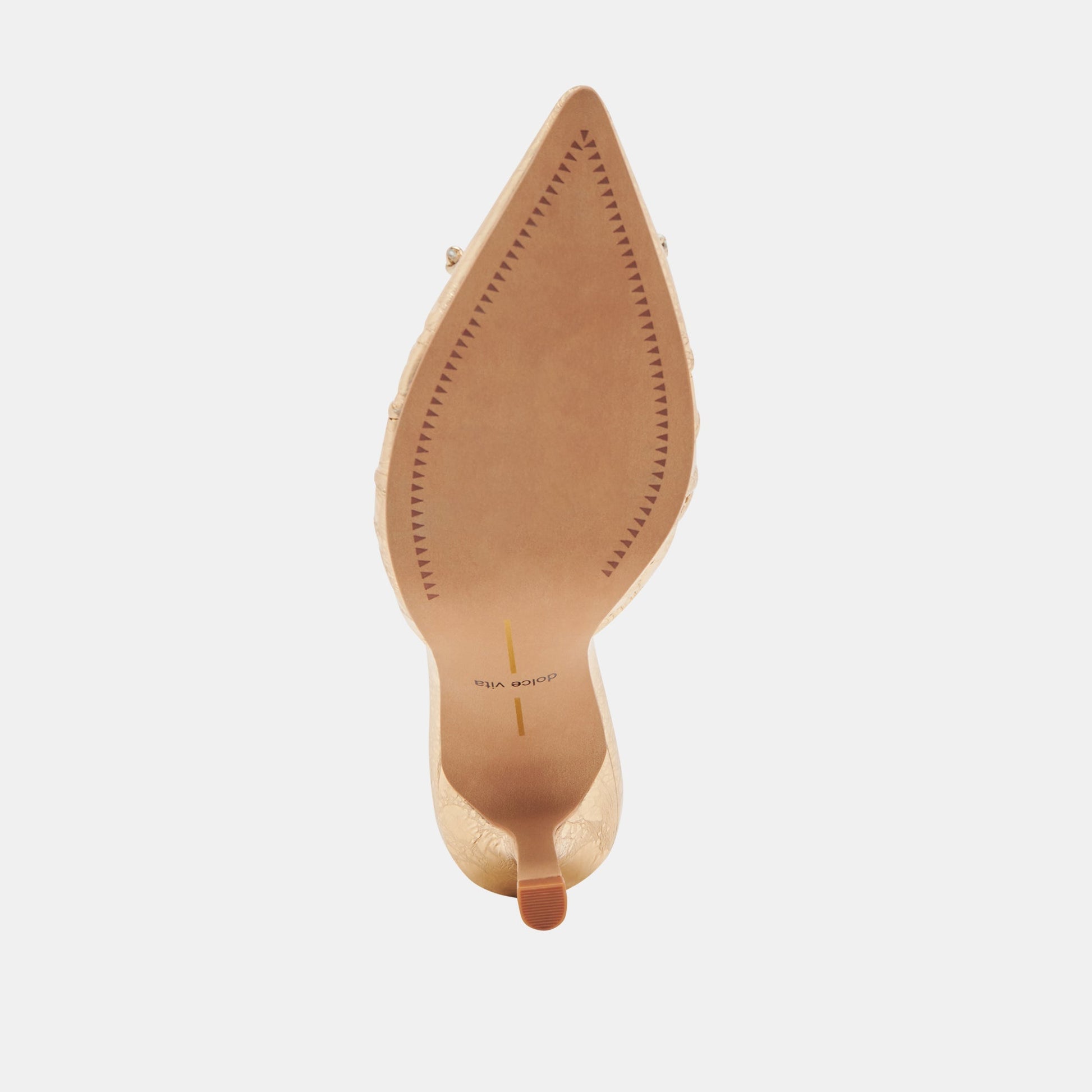 KAIRI HEELS GOLD DISTRESSED LEATHER - Dolce Vita