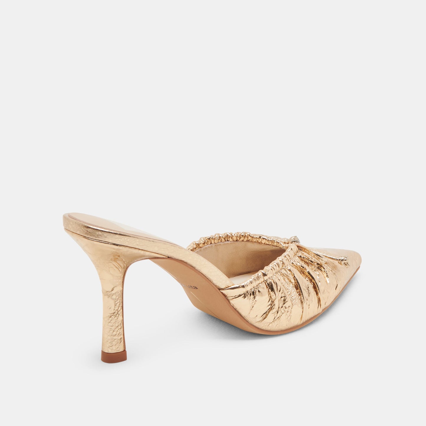 KAIRI HEELS GOLD DISTRESSED LEATHER - Dolce Vita
