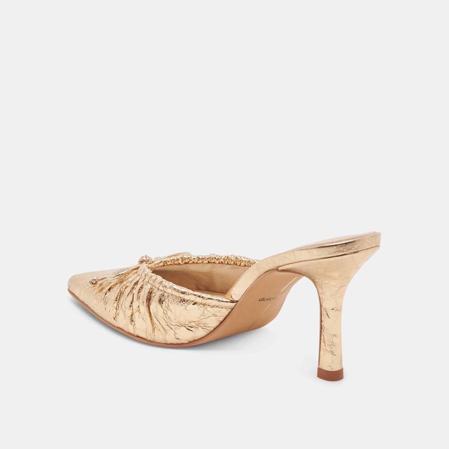 KAIRI HEELS GOLD DISTRESSED LEATHER - Dolce Vita
