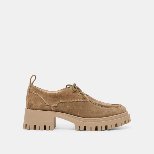 Milza Olive Suede Loafers - Dolce Vita