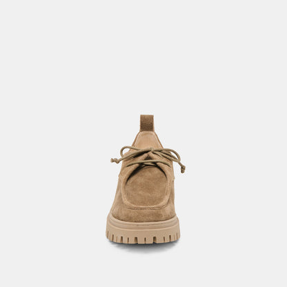 Milza Olive Suede Loafers - Dolce Vita