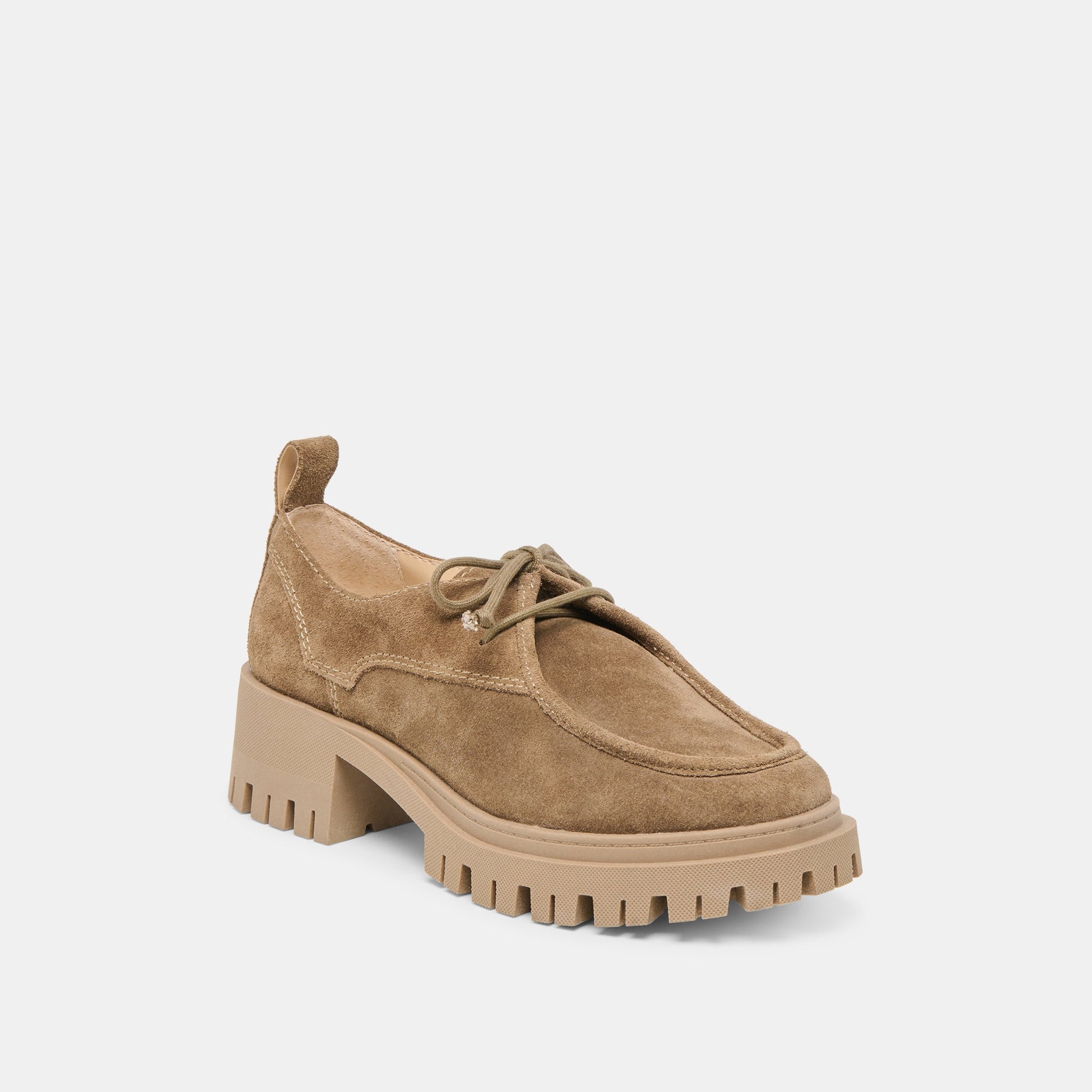 Milza Olive Suede Loafers - Dolce Vita
