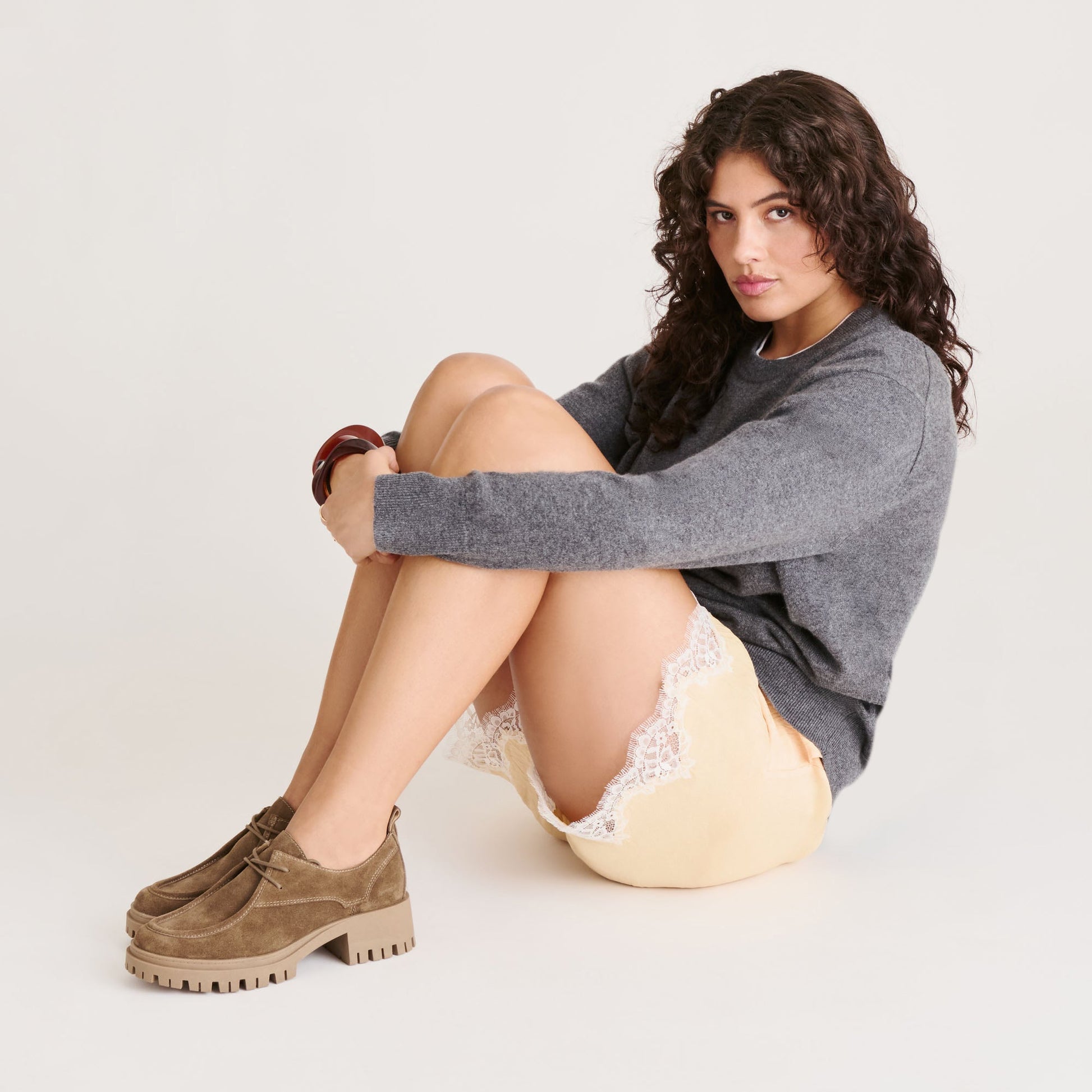 Milza Olive Suede Loafers - Dolce Vita