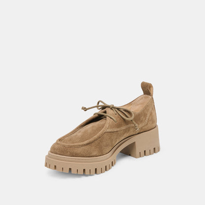 Milza Olive Suede Loafers - Dolce Vita