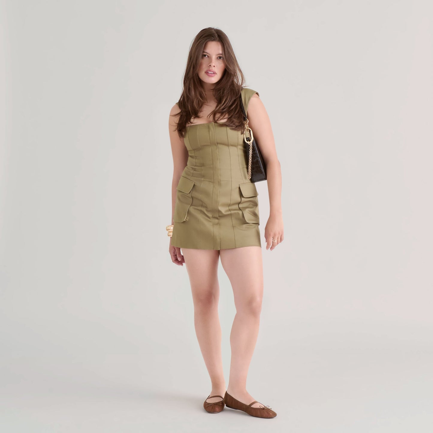 Raeven Mid Brown Tulle Ballet Flats - Dolce Vita