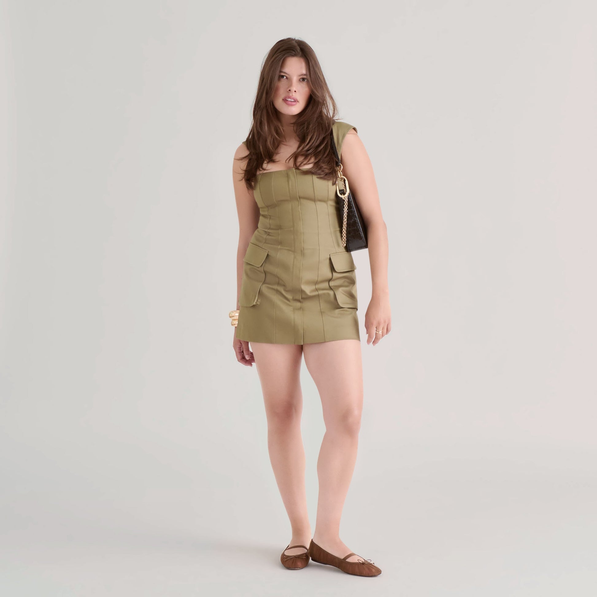 Raeven Mid Brown Tulle Ballet Flats - Dolce Vita