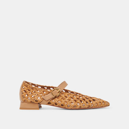 CATY BALLET FLATS NATURAL WOVEN - Dolce Vita