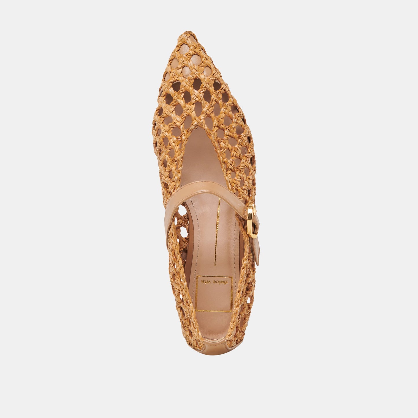 CATY BALLET FLATS NATURAL WOVEN - Dolce Vita