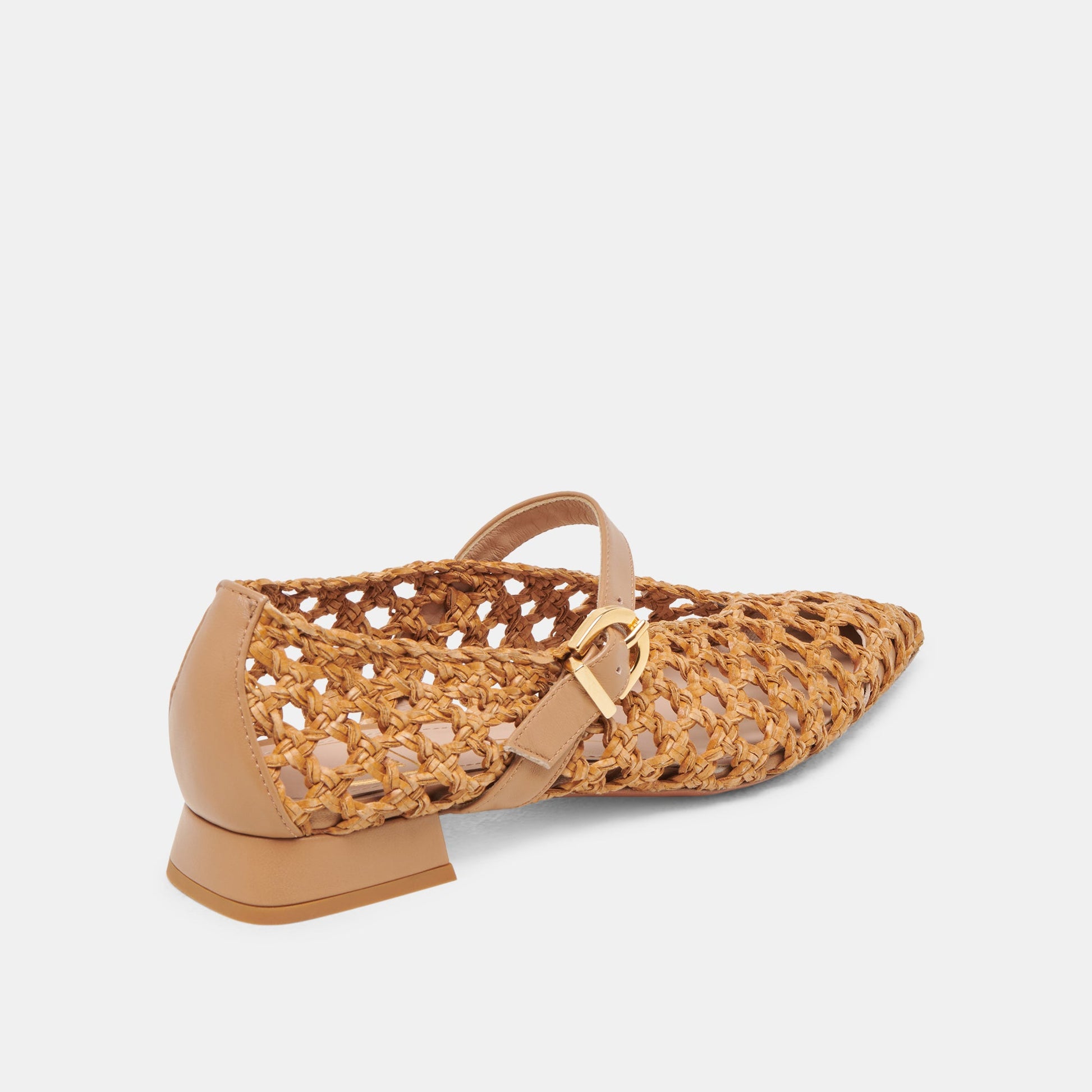 CATY BALLET FLATS NATURAL WOVEN - Dolce Vita