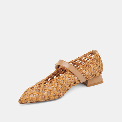 CATY BALLET FLATS NATURAL WOVEN - Dolce Vita