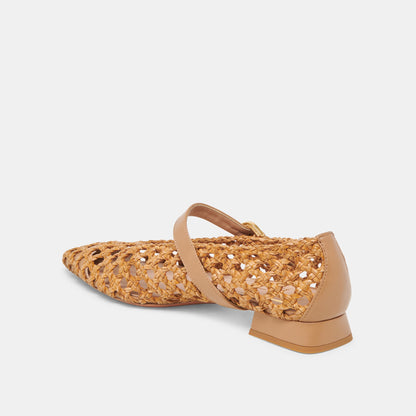 CATY BALLET FLATS NATURAL WOVEN - Dolce Vita