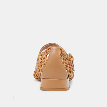 CATY BALLET FLATS NATURAL WOVEN - Dolce Vita