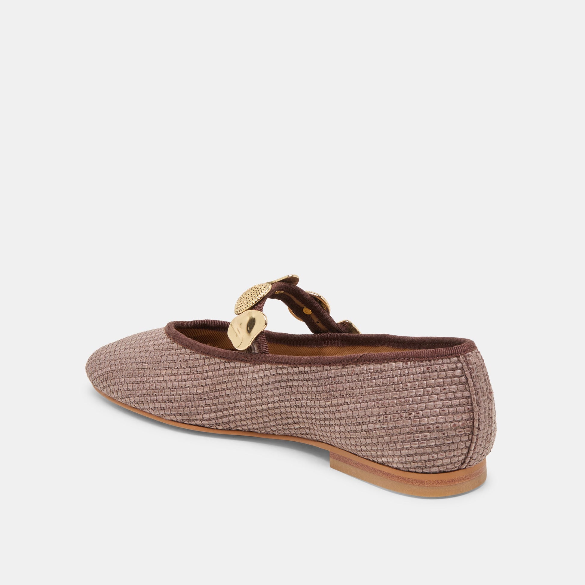 RELAN BALLET FLATS WALNUT RAFFIA - Dolce Vita