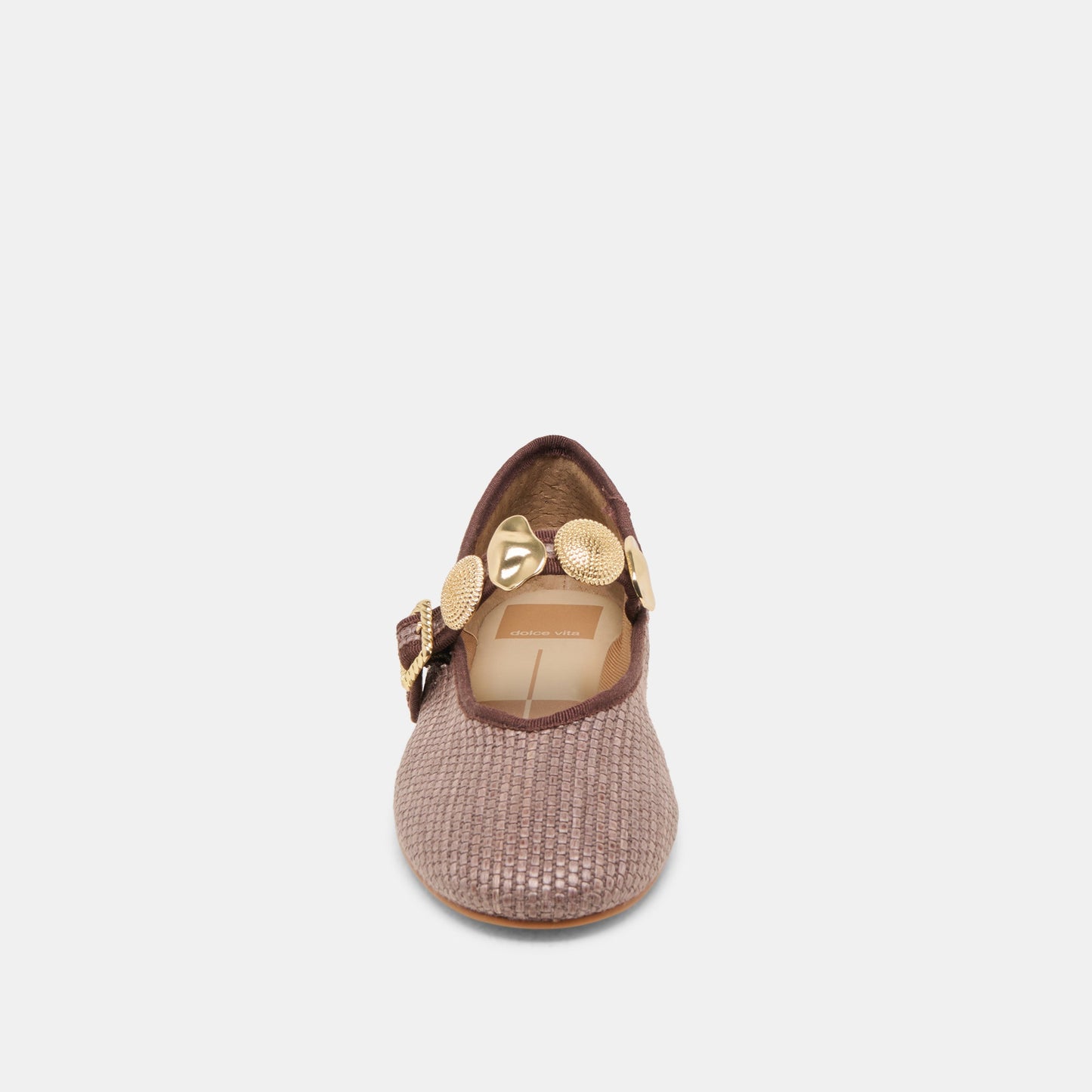 RELAN BALLET FLATS WALNUT RAFFIA - Dolce Vita