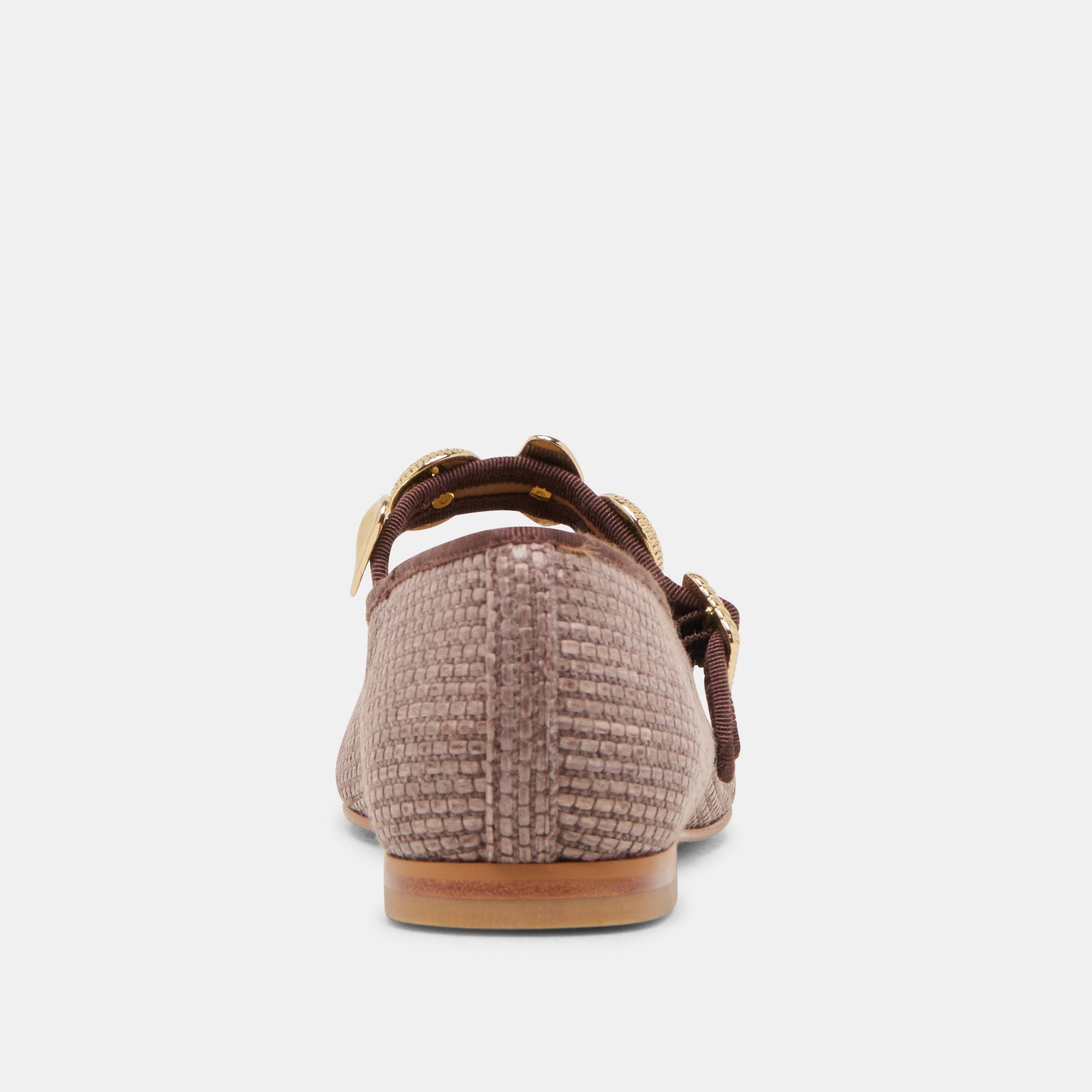 RELAN BALLET FLATS WALNUT RAFFIA - Dolce Vita