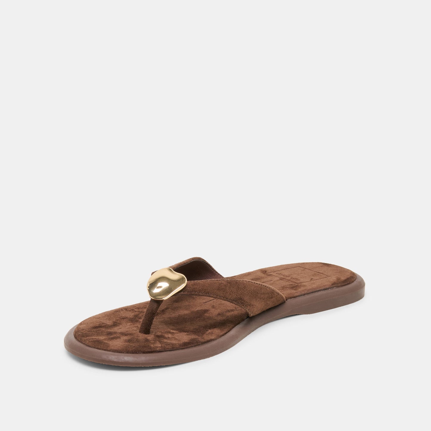 Jaina Dk Brown Suede Sandals - Dolce Vita