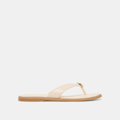 Jaina Bone Leather Sandals - Dolce Vita