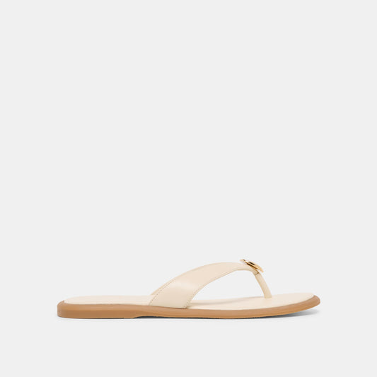 Jaina Bone Leather Sandals - Dolce Vita